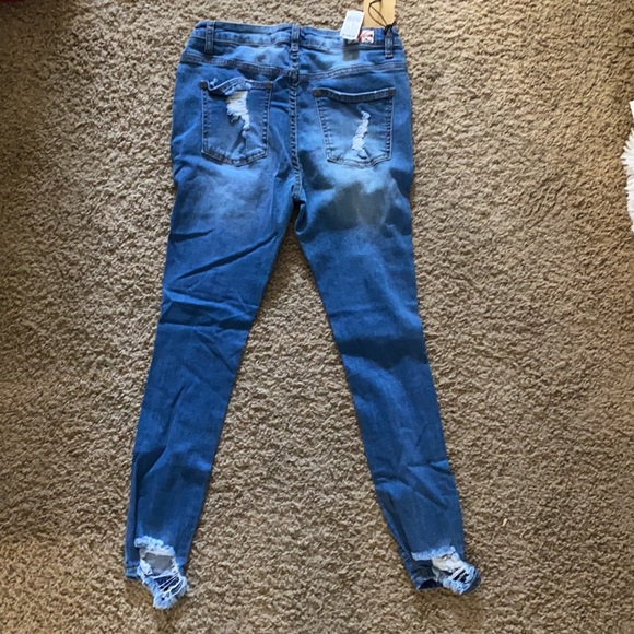 Machine High Rise Distressed Jeans - Picture 2 of 3